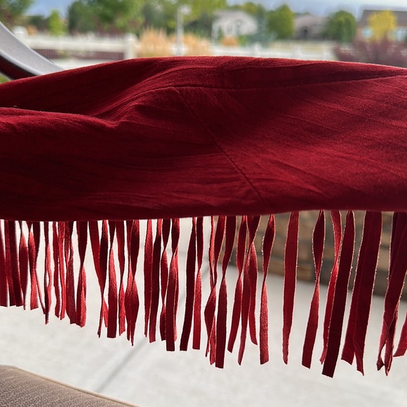 Vintage Leather Fringe Jacket M - Picture 2 of 10